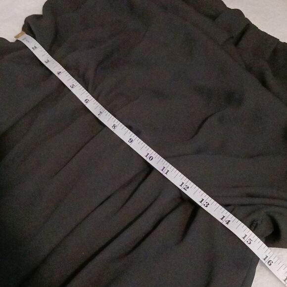 Allison Brittney Black Sleeveless Blouson Midi Dress with‎ Keyhole Back, Size XL - Picture 10 of 10